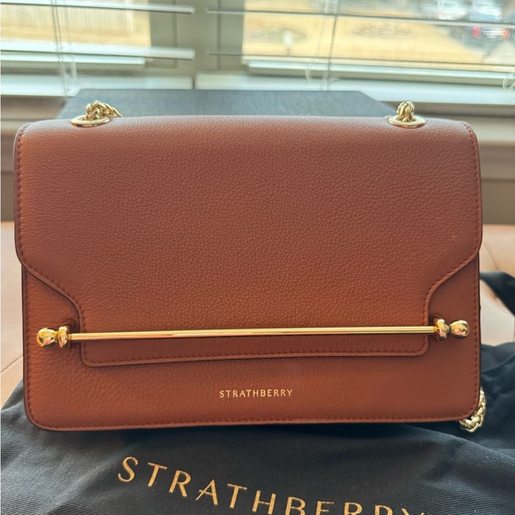 Strathberry Handbags - Strathberry east/west crossbody bag Chestnut color
